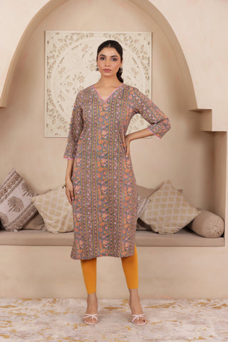 ELEGANT GRAY COLOUR PURE COTTON EVERYDAY KURTI