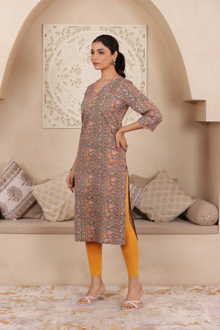 ELEGANT GRAY COLOUR PURE COTTON EVERYDAY KURTI